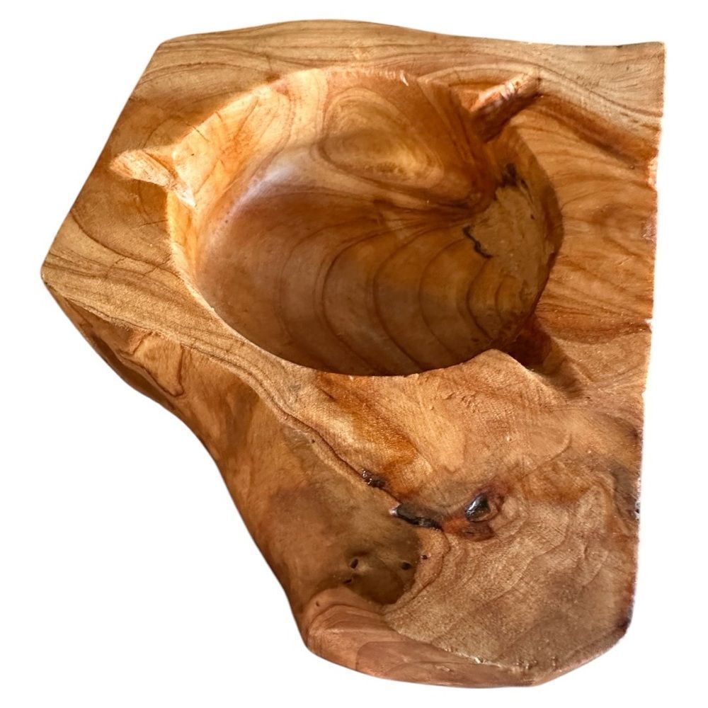 Rustic Natural Wooden Carved
Bowl - Decorative, Smudging, or
Tabletop Ac…